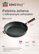 PATELNIA ŻELIWNA 20cm KiNGHOFF KH-1117