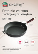 PATELNIA ŻELIWNA 28cm KiNGHOFF KH-1119