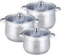 GARNKI GASTRO STOCK POT 6 ELE 10.7L+8.6L+7.0L KLAUSBERG KB-7177