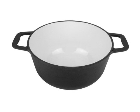 KOCIOŁEK ŻELIWNY MYŚLIWSKI 11L EMALIOWANY Z PATELNIĄ GRILLOWĄ ROSSNER MK-206