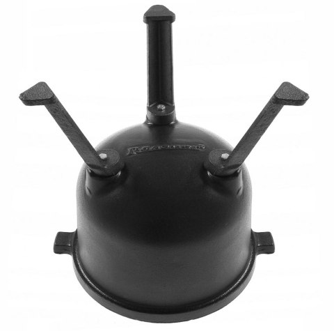 KOCIOŁEK ŻELIWNY MYŚLIWSKI 11L EMALIOWANY Z PATELNIĄ GRILLOWĄ ROSSNER MK-206