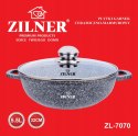 GARNEK MARMUROWY WOK 5.5L 32cm ZILNER ZL-7070