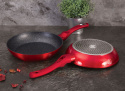 WOK GRANITOWY 30CM BERLINGER HAUS METALLIC LINE BURGUNDY BH-6166