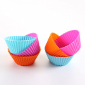 SILIKONOWE FOREMKI DO MUFFINEK ?8cm 6 SZT. TS-399-4 MULTIKOLOR