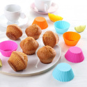 SILIKONOWE FOREMKI DO MUFFINEK ?8cm 6 SZT. TS-399-4 MULTIKOLOR