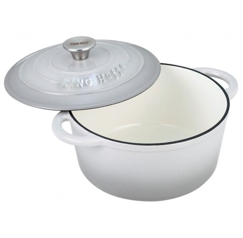 GARNEK ŻELIWNY EMALIOWANY 4.0L 24cm KINGHOFF KH-1521