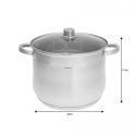 GARNKI GASTRO 6 ELE 10.7L+13L+16L KLAUSBERG STOCK POT KB-7178