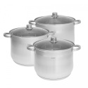 GARNKI GASTRO 6 ELE 10.7L+13L+16L KLAUSBERG STOCK POT KB-7178