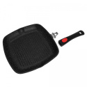 PATELNIA GRILLOWA GRANITOWA 28CM KINGHOFF KH-1511 ODŁ. UCHWYT