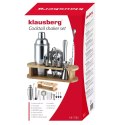 ZESTAW BAROWY 16 ELEMENTÓW SHAKER KLAUSBERG KB-7582 SREBRNY