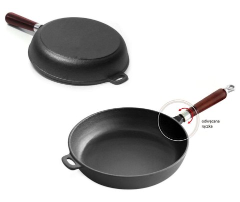 PATELNIA ŻELIWNA 26cm KRISBERG KS-2641