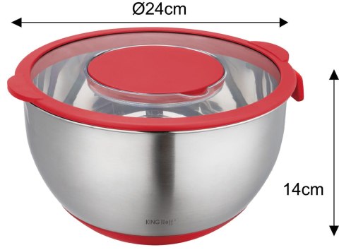 MISKA KUCHENNA WIELOFUNKCYJNA Z FUNKCJĄ TARKI DO WARZYW 24CM 5L 5 EL. KINGHOFF KH-1889