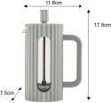 ZAPARZACZ DO HERBATY KAWY SZKLANY FRENCH PRESS 350 ML ZIELONY KLAUSBERG KB-7745