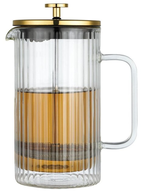 ZAPARZACZ DO KAWY HERBATY SZKLANY 1000ML FRENCH PRESS KLAUSBERG KB-7761 ZŁOTY