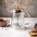 ZAPARZACZ DO KAWY HERBATY SZKLANY 1000ML FRENCH PRESS KLAUSBERG KB-7767 ZŁOTY