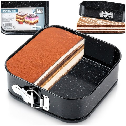 FORMA DO PIECZENIA CIASTA ROZPINANA NIEPRZYWIERAJĄCA 20X20X6.8CM VILDE 279018