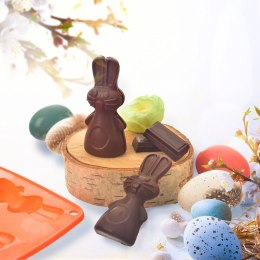 FORMA DO PIECZENIA CIASTEK I PRALIN SILIKONOWA POMARAŃCZOWA ZAJĄCZEK SILLINIE ORION 151785