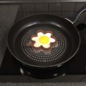FORMA DO SMAŻENIA JAJEK NALEŚNIKÓW PANCAKE SILIKONOWA BRĄZOWA KWIAT 12CM SILLINIE ORION 151792