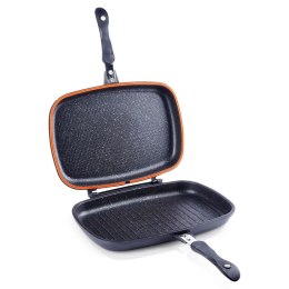 Patelnia grillowa do grillowania granitowa dwustronna GRILL FUNTZIO 36 cm NAVA 10-142-005