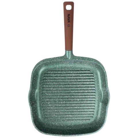 Patelnia grillowa do grillowania granitowa kwadratowa OMEGA 28x28 cm NAVA 10-255-020