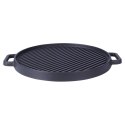 Patelnia grillowa do grillowania żeliwna dwustronna GRILL 37x31 cm VAGGAN 259311